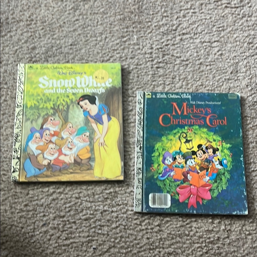 Disney Little Golden Books - Snow White and Mickey's Christmas Carol